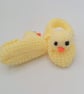 Baby's Novelty Yellow Duck Shoes, 3-9 Months Shoes, Baby Shower Gift, Baby Gift  - Image 2