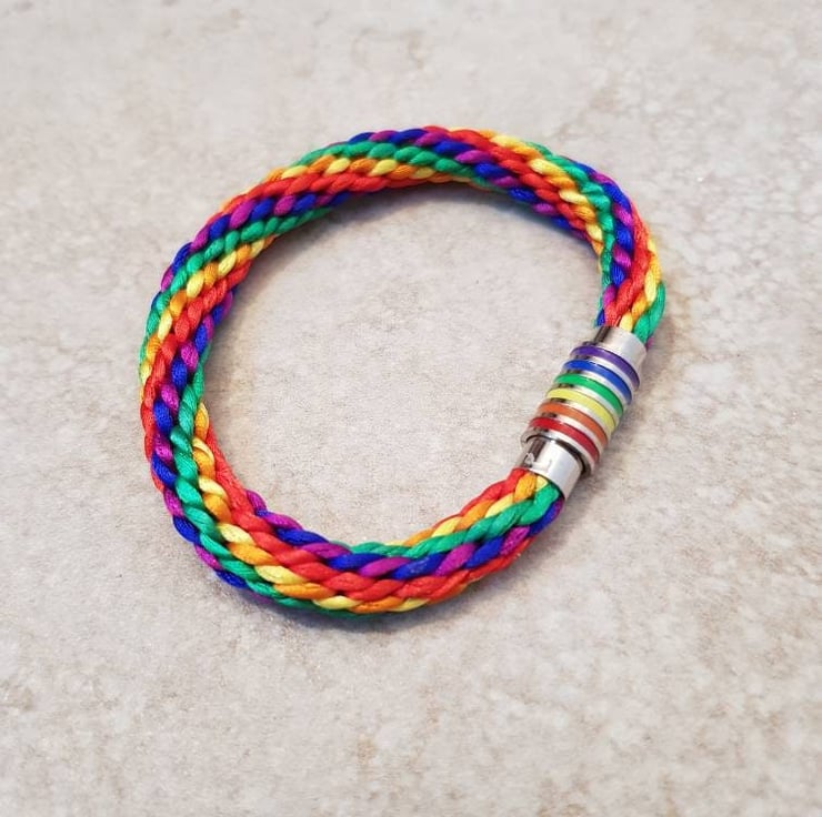 Non Binary Bracelet, Nonbinary Flag, LGBTQIA Je... - Folksy