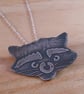 Sterling Silver Raccoon Necklace - Image 9