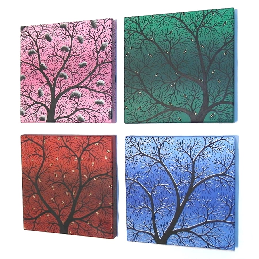 Sold Four Seasons Tree Art
