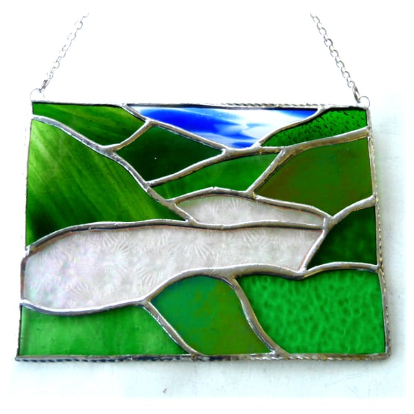 Lake District Panel Stained Glass Picture Landscape 015