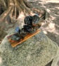 Rustic burl wood tea light holder - Image 4