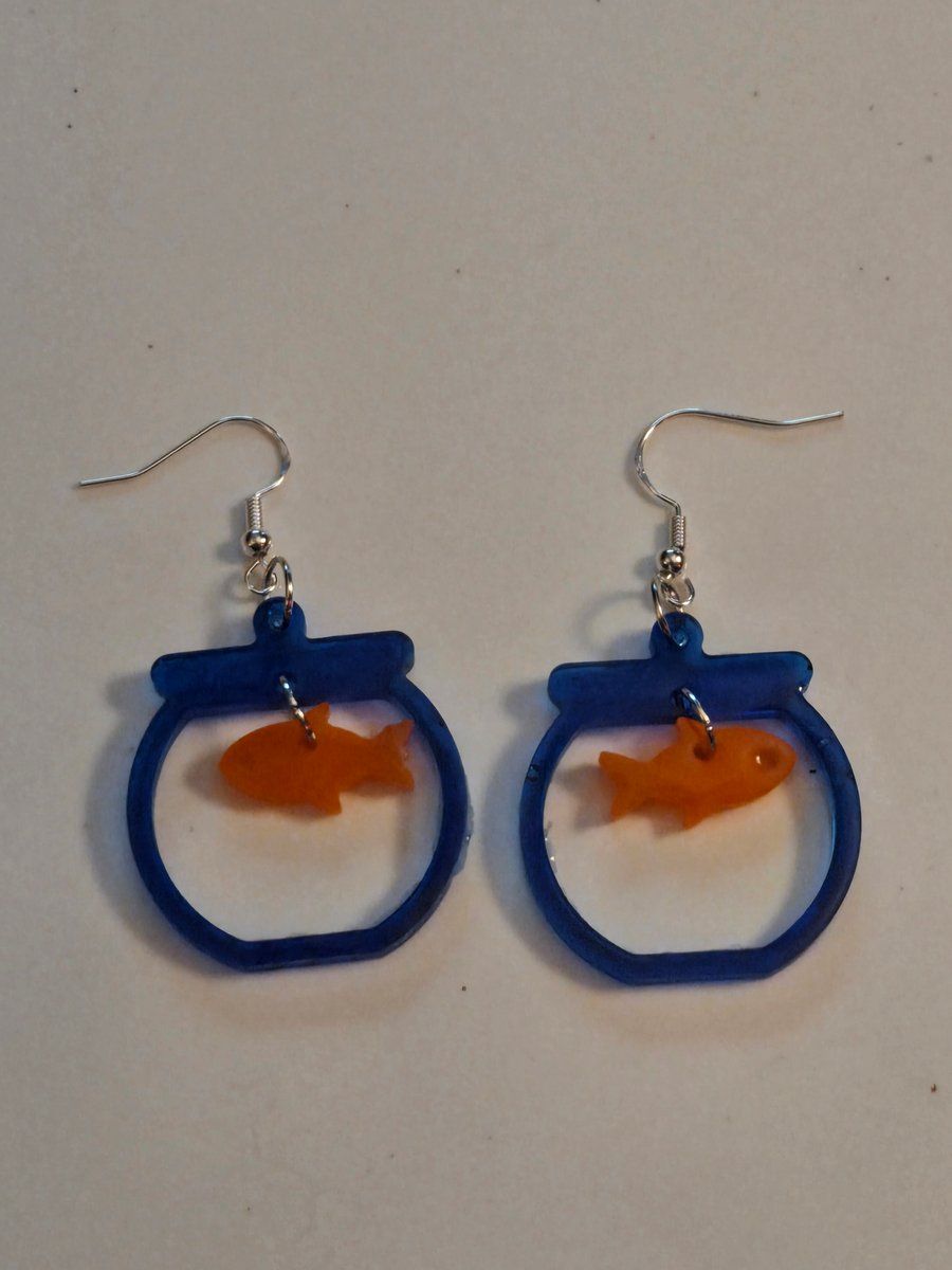 Acrylic Fishbowl Earrings 