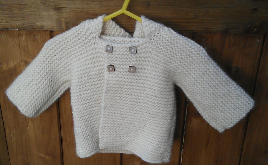 Beautiful Knitted Baby Hooded Jacket