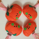 Wool blend felt Halloween 'Pumpkin' hanging decoration 