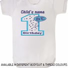Personalised 1st Birthday Bodysuit Available in 6-12m & 12-18m