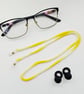 Sunshine Yellow Cotton Cord, Eyeglasses Chain and Earplugs Strap