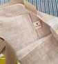 Tote bag; yellow and green leaf: fully lined with inside pocket  - Image 5