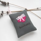 freehand embroidered lavender bag sachet hanging decoration 