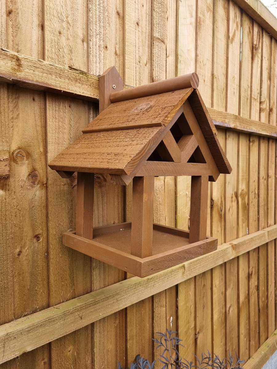 Hand crafted bird feeder 