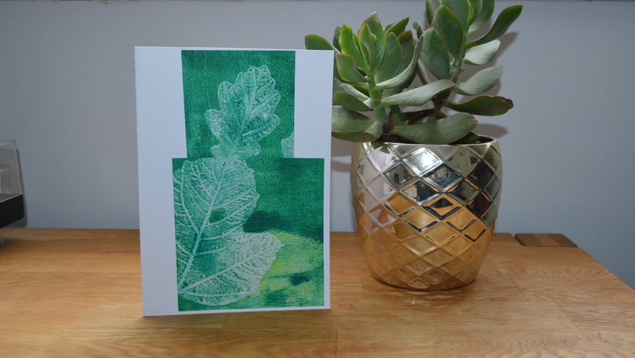 Oak leaf greeting card
