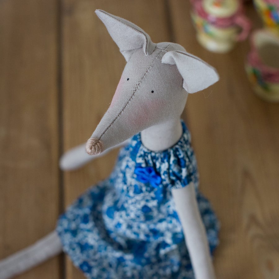 Miss Eleanor Fox, a Tilda style Fox figure based on Jane Austen's novels