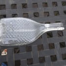 Heart Glass Bottle Cheese Serving Dish Approx 12 inches