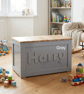 Personalised Toy Box Handmade With Soft Close Choice, Storage, Oak Lid - Image 4