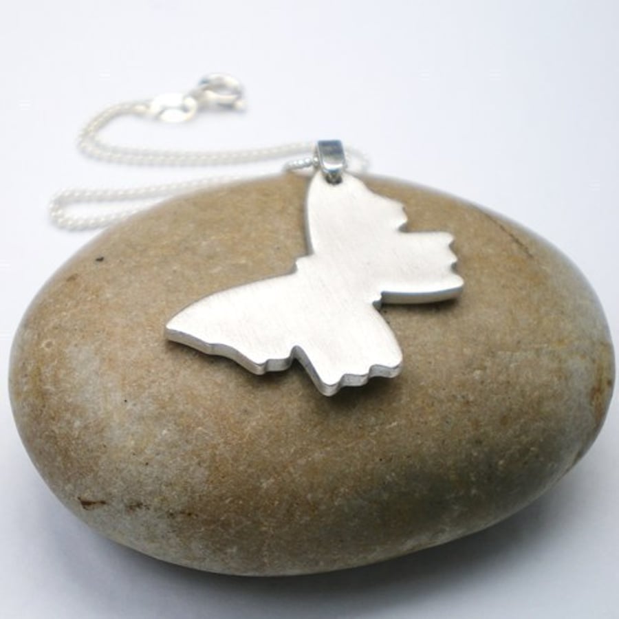 Silver Butterfly Pendant