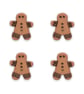 Gingerbread man buttons for children's Christmas knitting and crochet 15mm