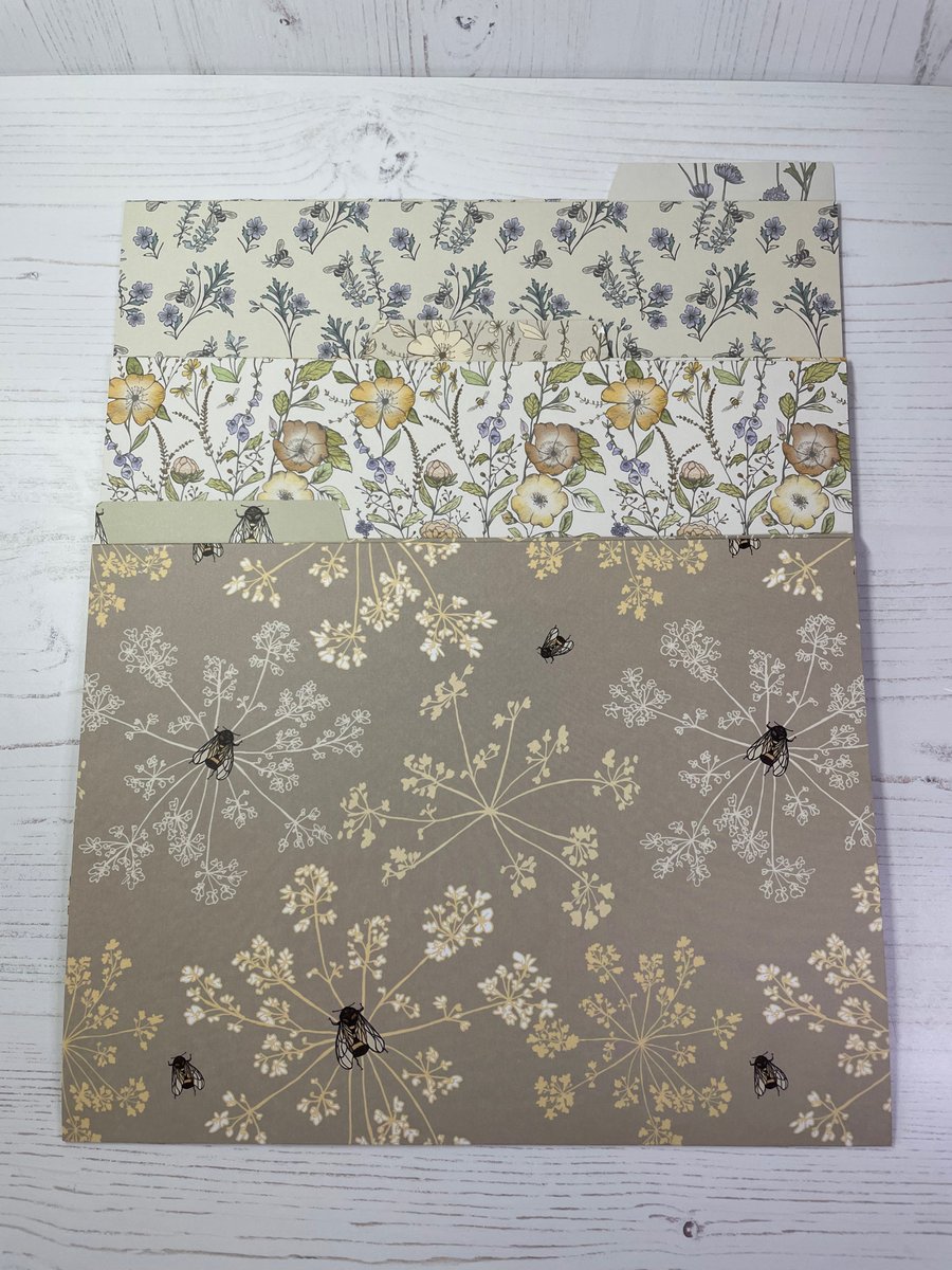 Set of three ‘Tell the Bees’ folders F29