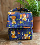 Woodland Fox Handmade Insulated Lunch bag 