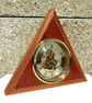 Triangular Skeleton Clock with Quartz Movement - Handmade - Image 2