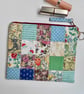 Patchwork make up bag large size pouch - Image 1
