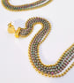 Extra Long Mixed Metal Tassel Earrings 22cm - Image 8