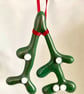 Fused Glass Mistletoe Decoration  - Image 1