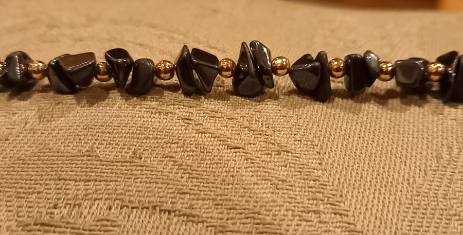 Hematite crystal bracelet 