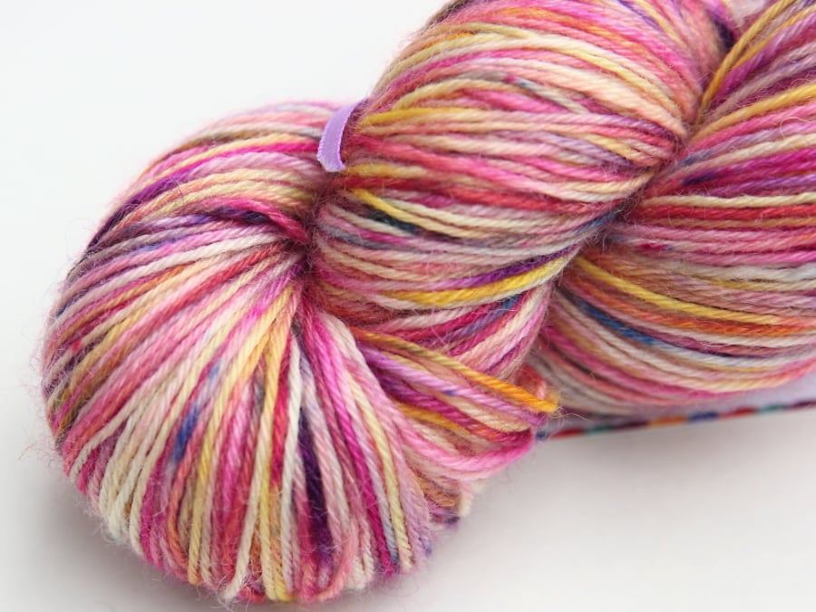 SECOND: Rainbow Dust - Superwash Bluefaced Leicester 4-ply yarn