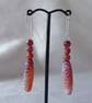 Sterling Silver and Fire Agate Earrings 
