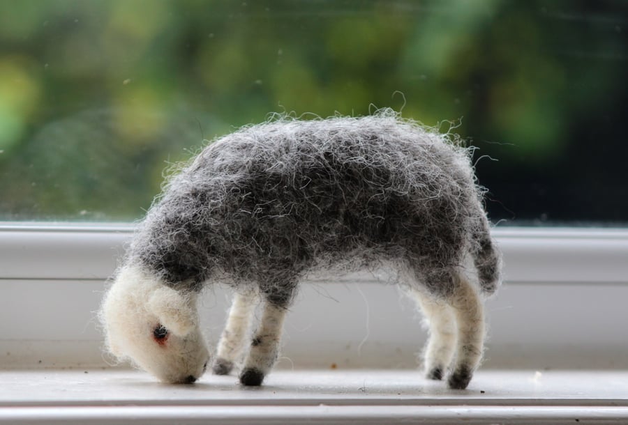  Felted Grazing Herdwick Sheep 