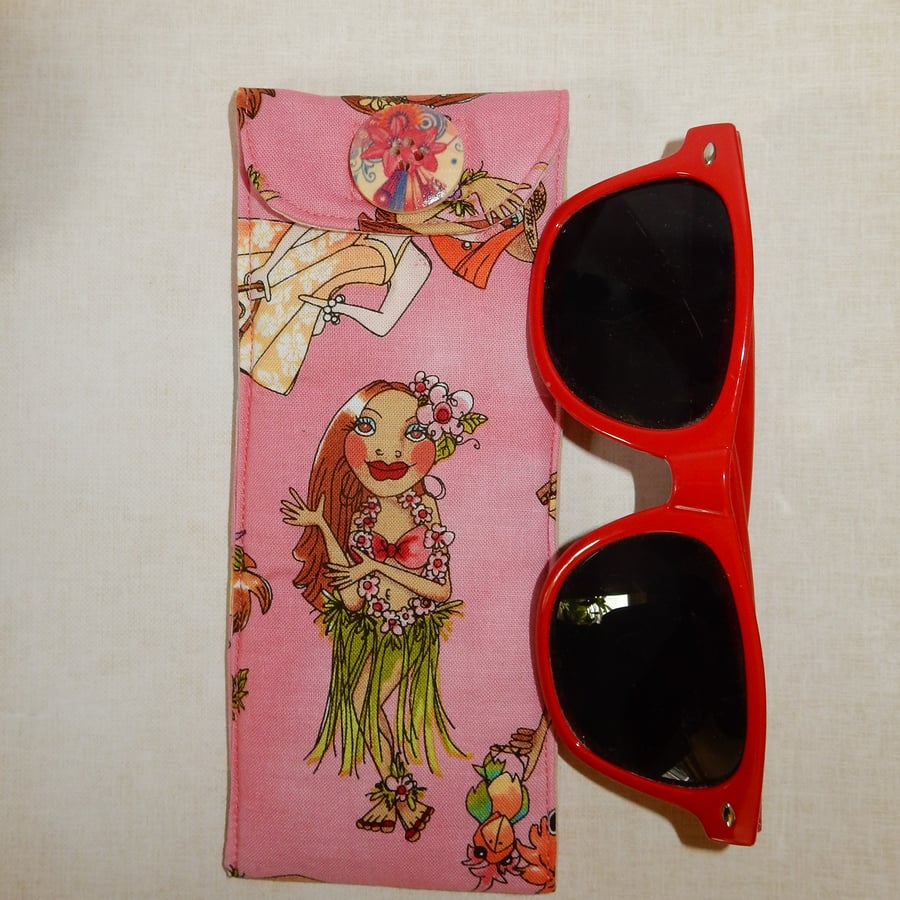 Glasses case - Hawaiian ladies SALE PRICE