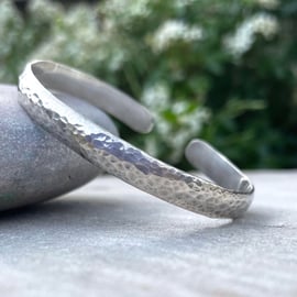 Handmade Men's Meteorite Cuff Bangle