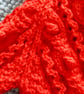 16" Red Aran Jacket with Hood - Image 6