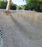 Large Light Grey Alpaca Handwoven Wrap, Shawl - Image 6