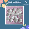 Stick and Sew Cute Embroidery Designs