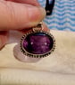 Genuine Amethyst and Sterling Silver Pendant  - Image 7
