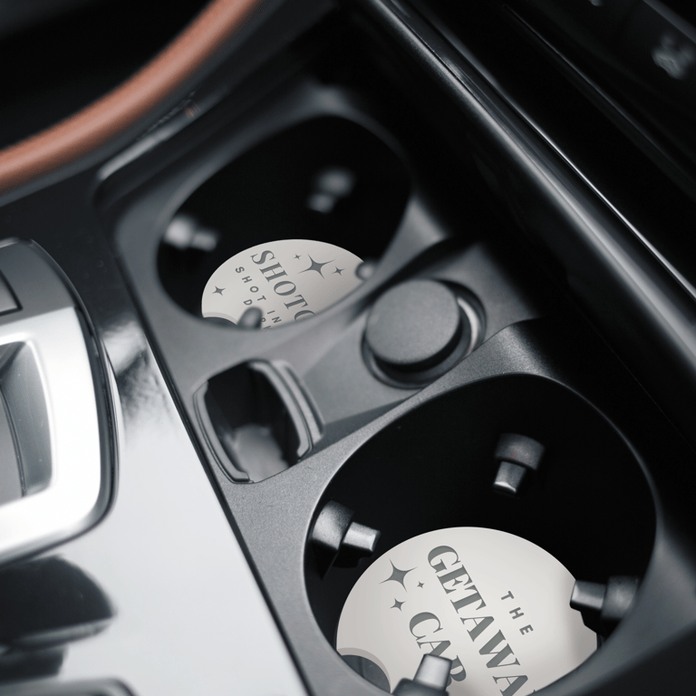 Getaway Car Coaster Set: Music-Inspired Acrylic Car Accessory, Gift For Her  