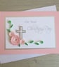 Handmade On Your Christening Day card for baby girl - Image 5