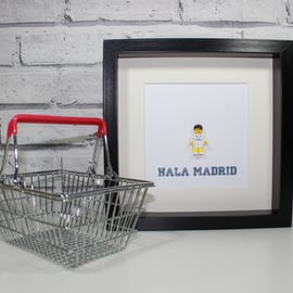 REAL MADRID - CUSTOM LEGO MINIFIGURE - FRAMED - SUPERB ART WORK