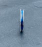 Enamel Ring, freeform ring, enamel, ocean ring, wave ring, blue river ring,   - Image 4