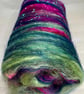 Art Batt for Spinning and Felting, Colour: Northern Lights