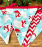 Handmade Polar Bear Bunting (Blue) - Handmade Fabric Garland - Image 8