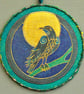 RPM009 - Raven That Stole the Sun Mandala Wall Hanging-17.5cm diameter - Image 1