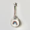 'Rainbow 2020' Wool Felt Christmas Bauble - Hanging Decorations