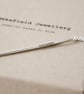 Needle necklace, solid silver needle, sewing necklace - Image 3