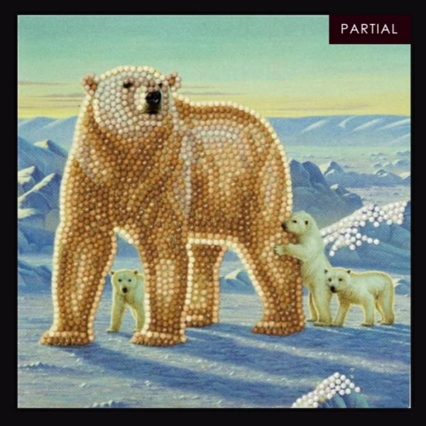 Polar bear craft buddy crystal art kit 