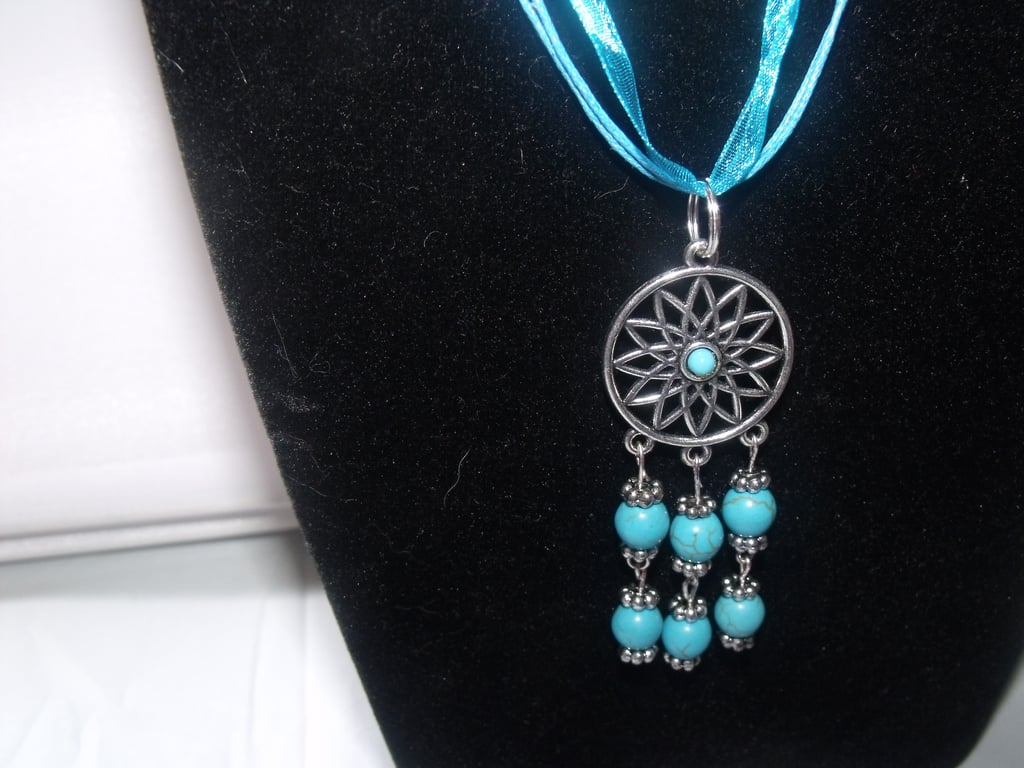 Silver and Turquoise Pendant