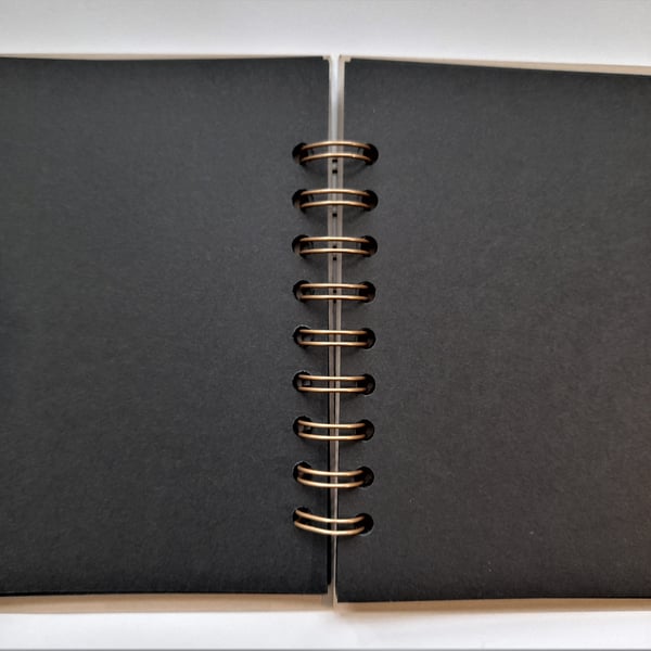 Black paper junk journal - notebook - smash book - glue book