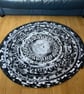 Hand Made Jelly Roll Rug - Black and White
