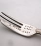 Handstamped vintage cake fork, cake cake & more cake